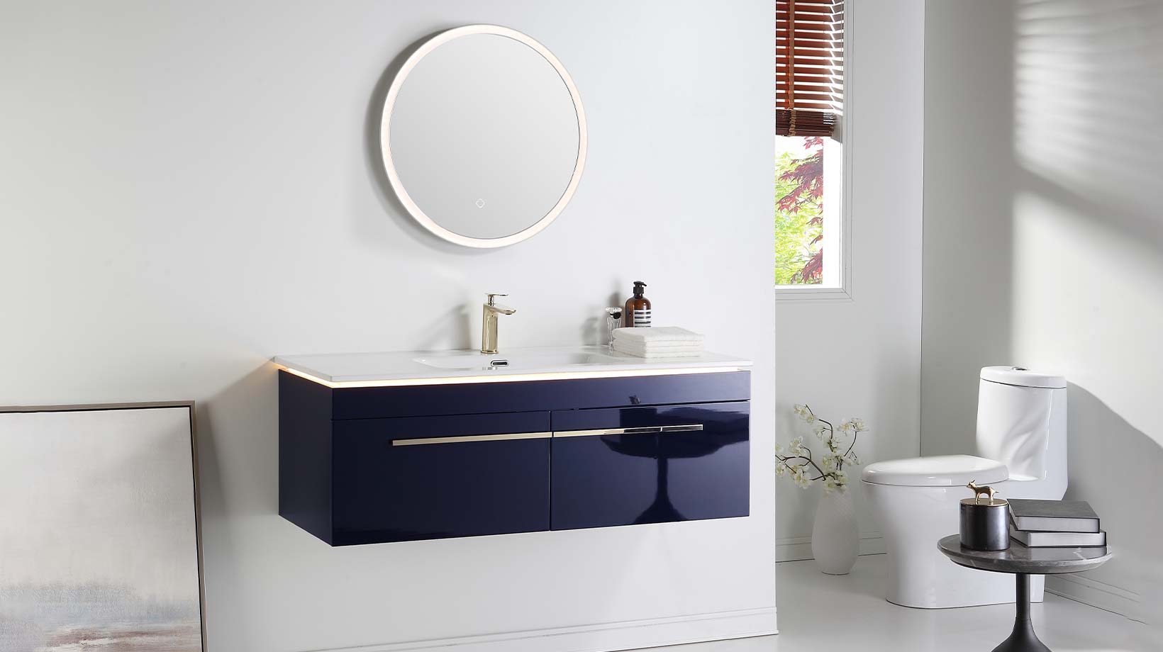 Custom Made Mirrored Bathroom Cabinets
