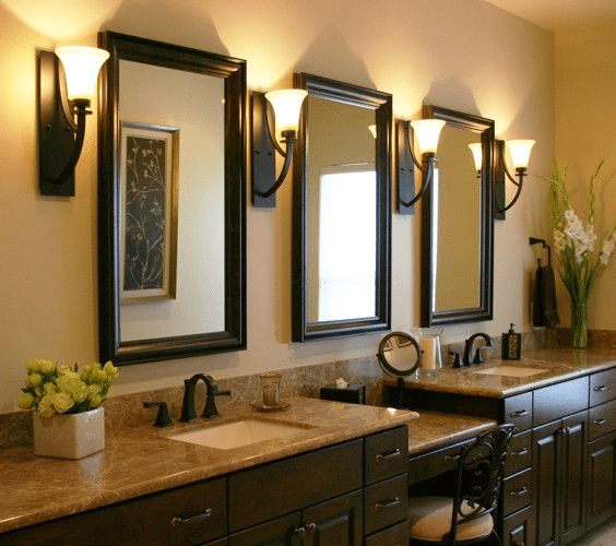 bathroom vanity with mirror