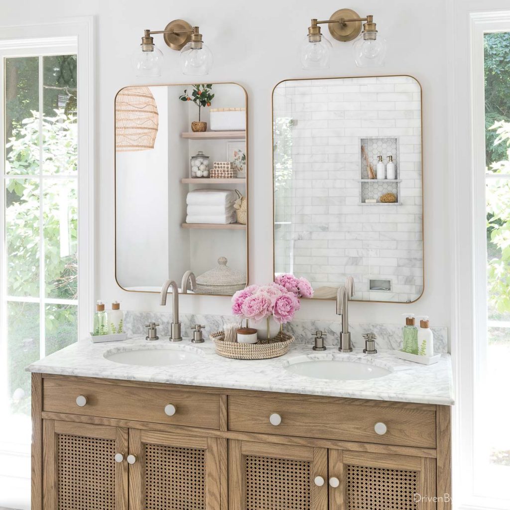 the Mirrored Bathroom Vanity