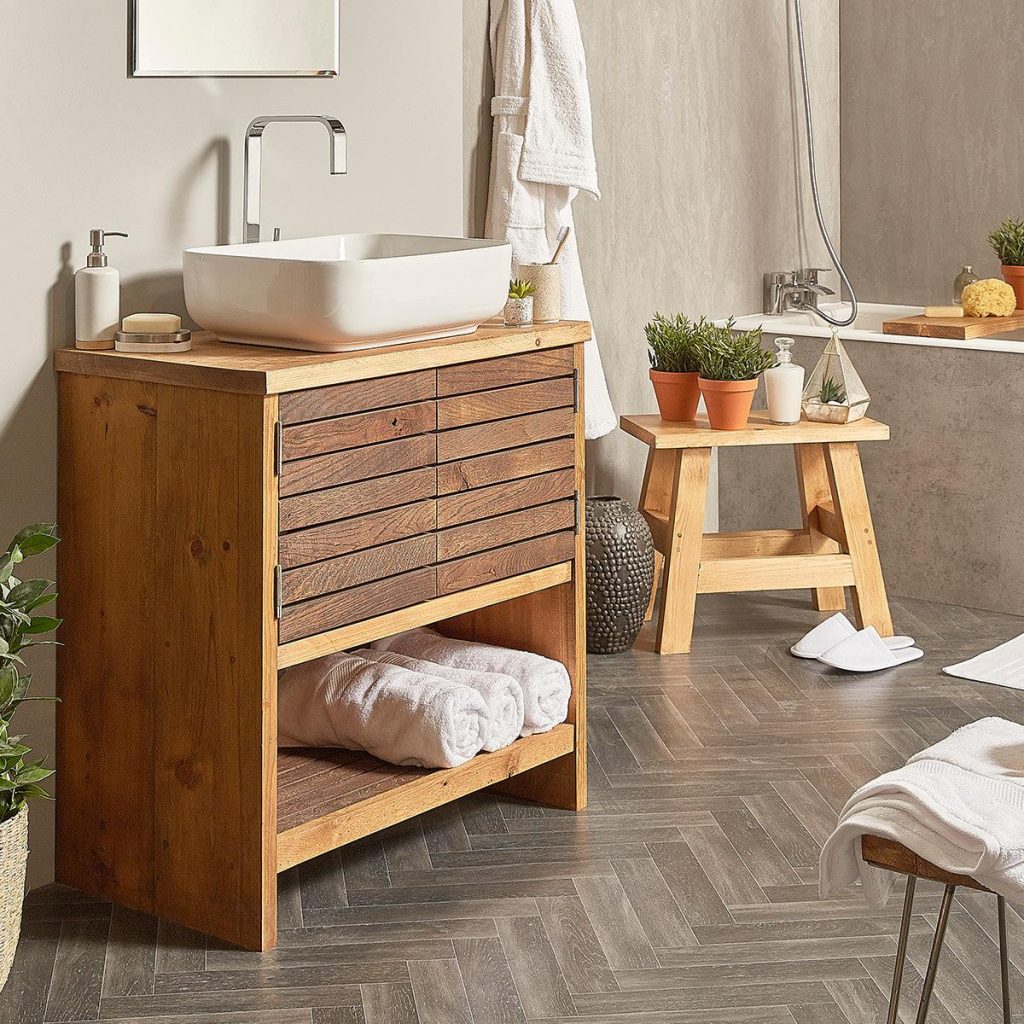 the Solid Wood Bathroom Vanity