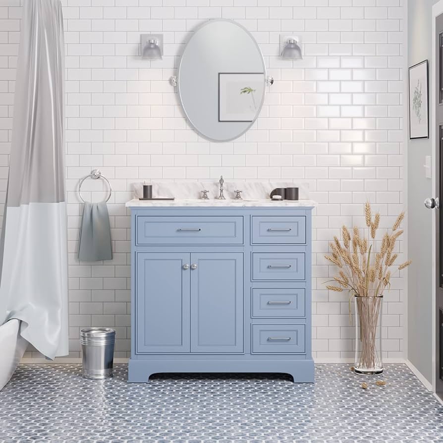your Blue bathroom vanity