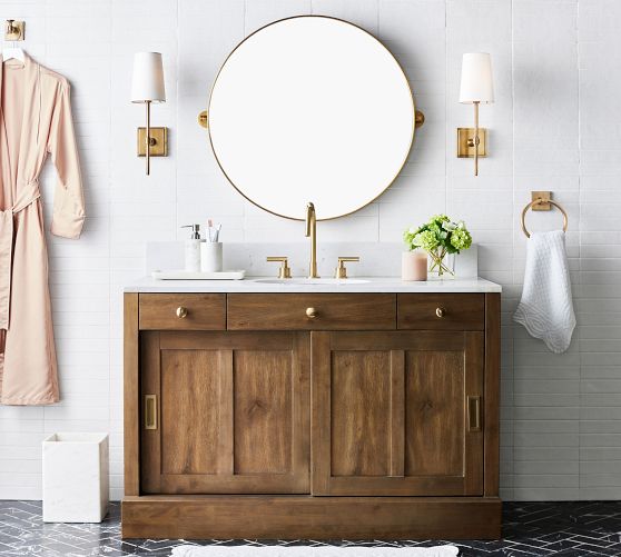 your bathroom vanity and mirror